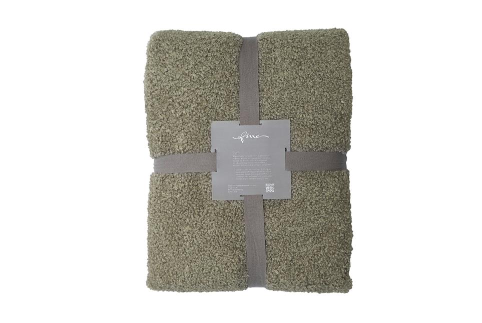 Curly 111 taupe - throw