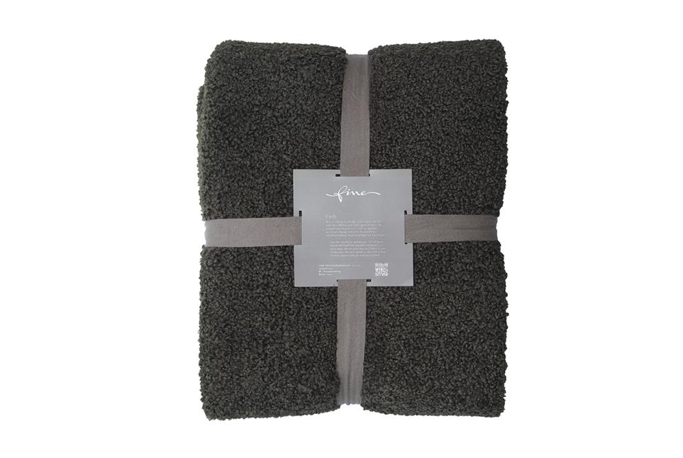 Curly 140 chocolate - throw